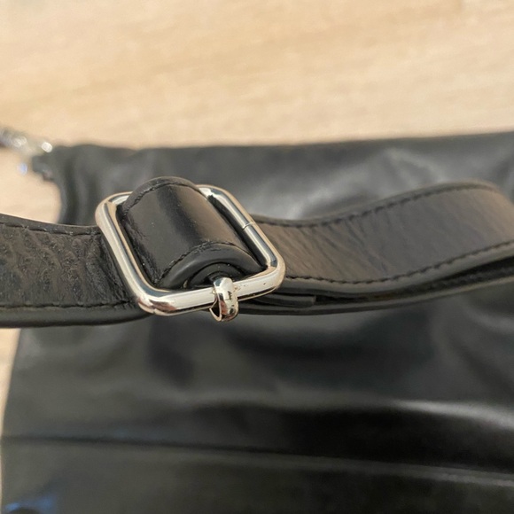 Tory Burch Black Crossbody Purse with Silver Hardware. Convertible Straps - Picture 8 of 15